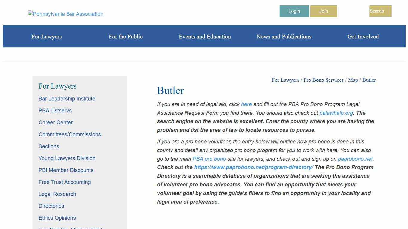 Butler County Pro Bono