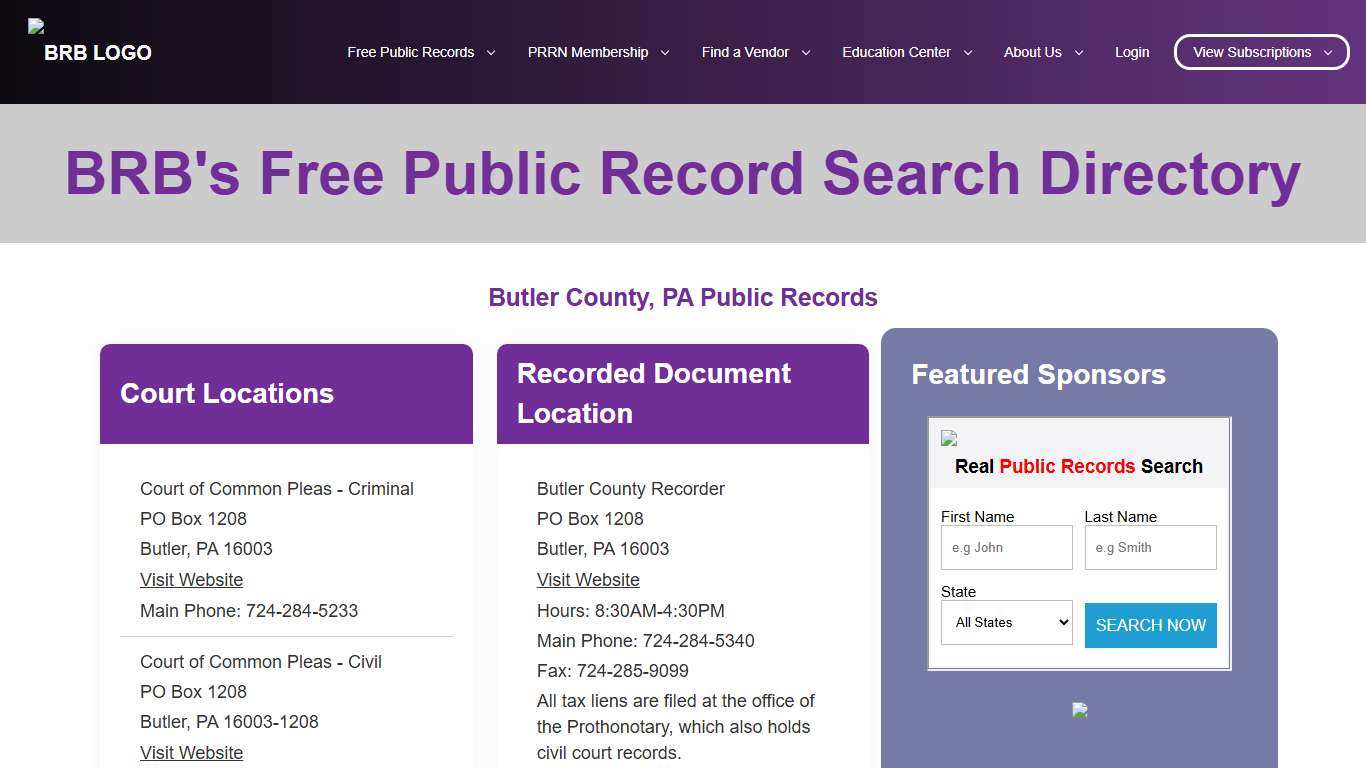 Free Sites County BRB